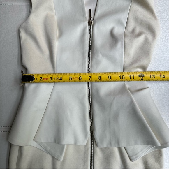 Ted Baker Jamthun Structured Zip Detail Dress cream Ted Size 1 - Picture 14 of 16